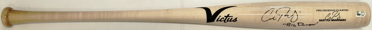Cal Raleigh Autographed Blonde Victus Torpedo Player Model Baseball Bat Seattle Mariners "Big Dumper" (Smudged) MLB Holo #PX487651