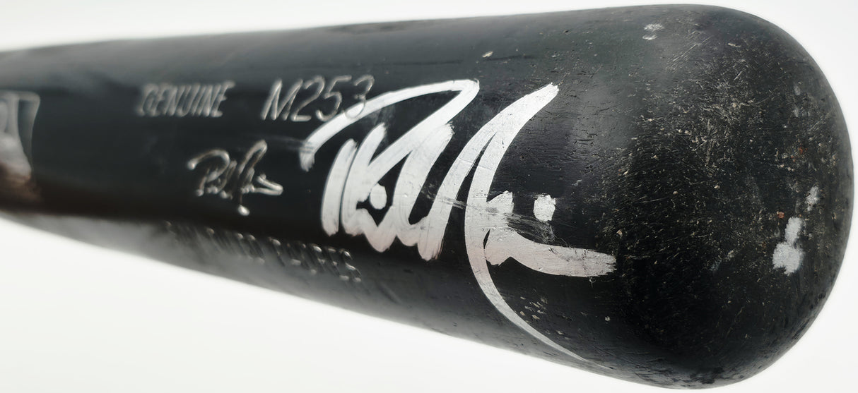 Phil Nevin Autographed Black Louisville Slugger M253 Game Used Baseball Bat San Diego Padres (Smudged) SKU #267234