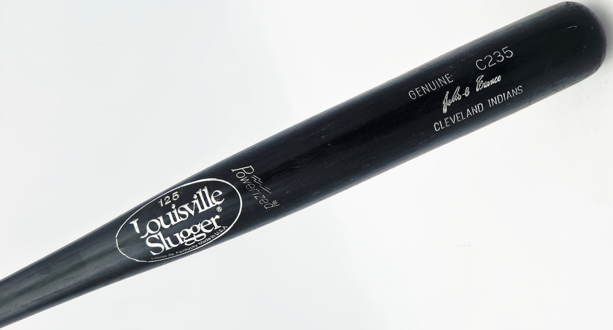 Unsigned Julio Franco Black Luisville Slugger C235 Game Used Baseball Bat SKU #267237