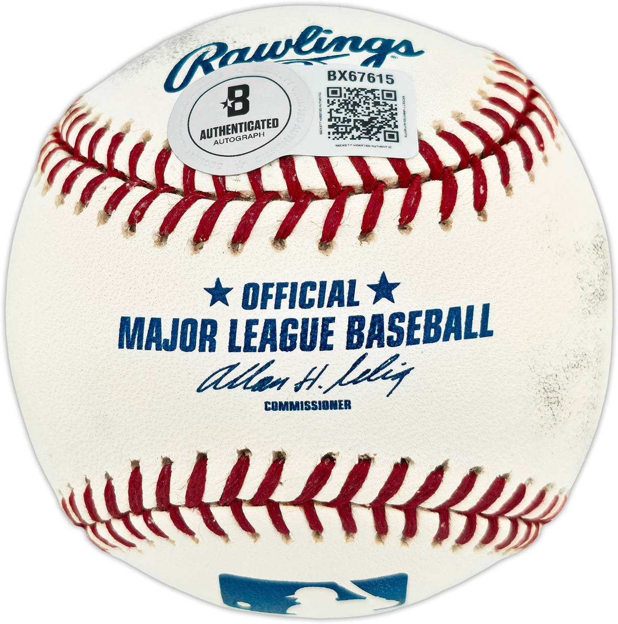 Leon Roberts Autographed Official MLB Baseball Detroit Tigers, Seattle Mariners Beckett BAS QR #BX67615