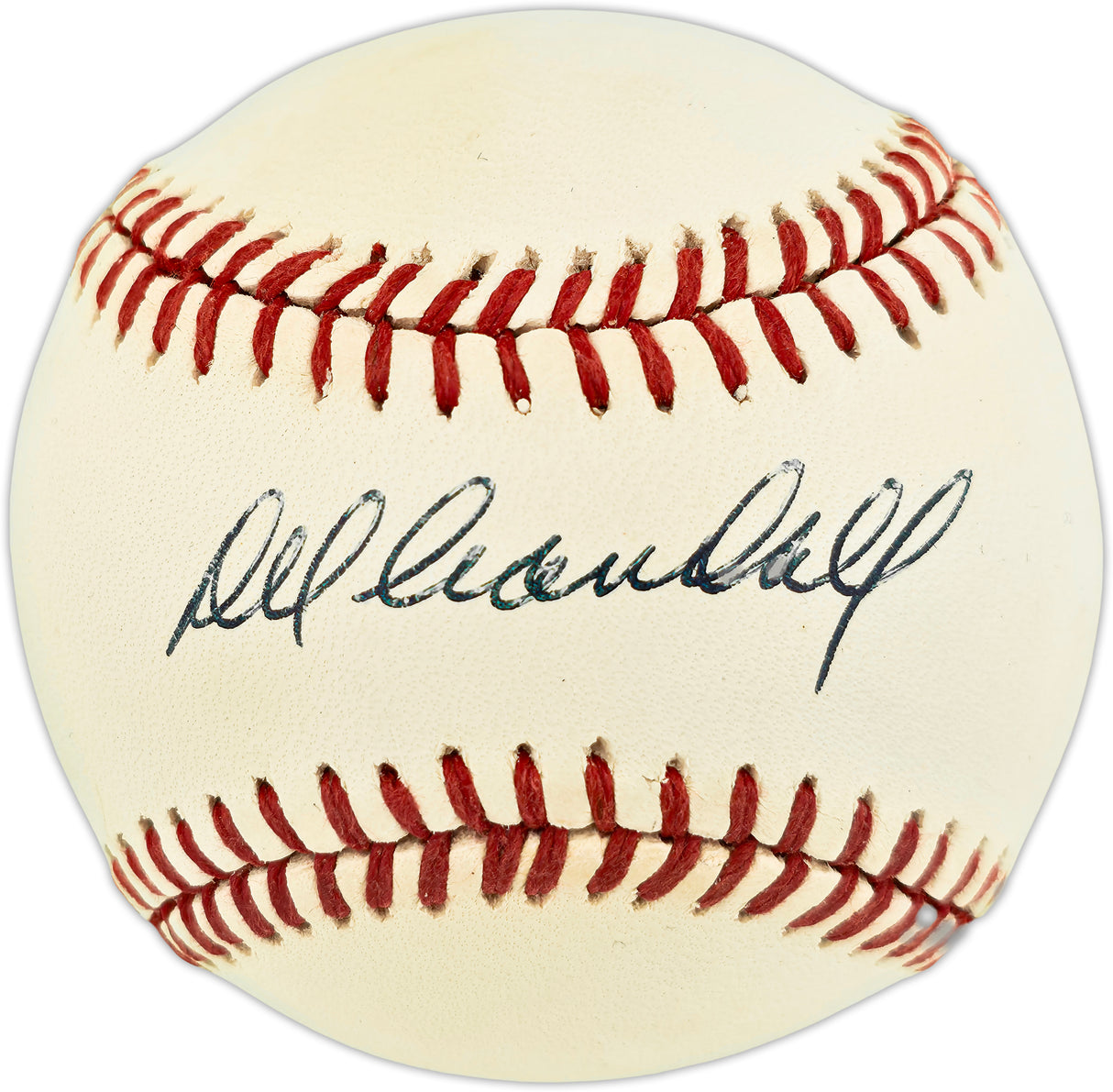 Del Crandall Autographed Official NL Baseball Milwaukee Braves Beckett BAS QR #BX67621