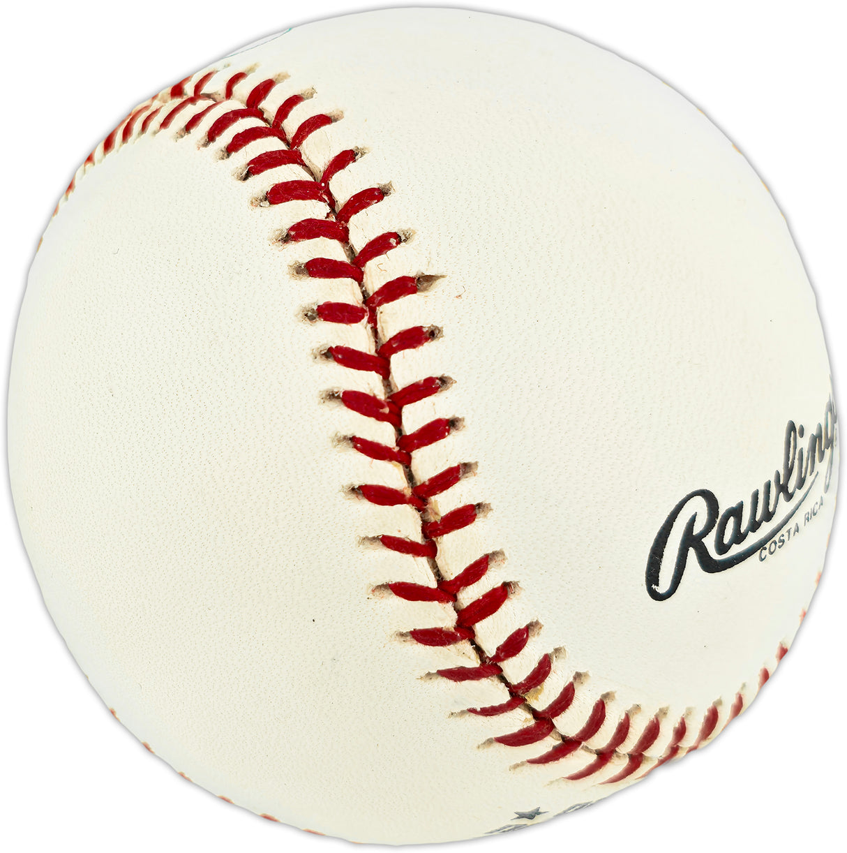 Ernie Banks Autographed Official NL Baseball Chicago Cubs Beckett BAS QR #BX67642