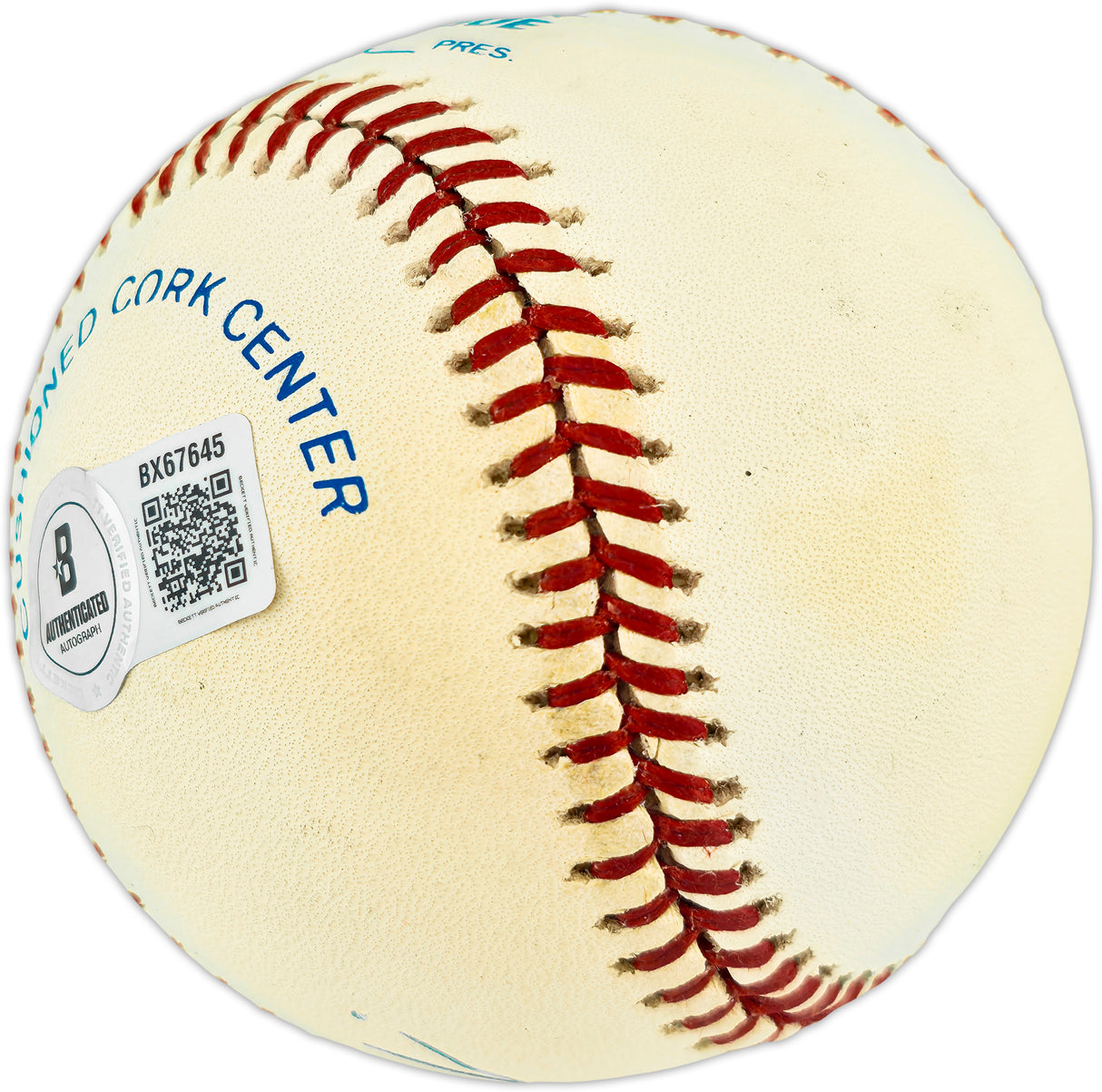 Carl Yastrzemski Autographed Official AL Baseball Boston Red Sox Beckett BAS QR #BX67645