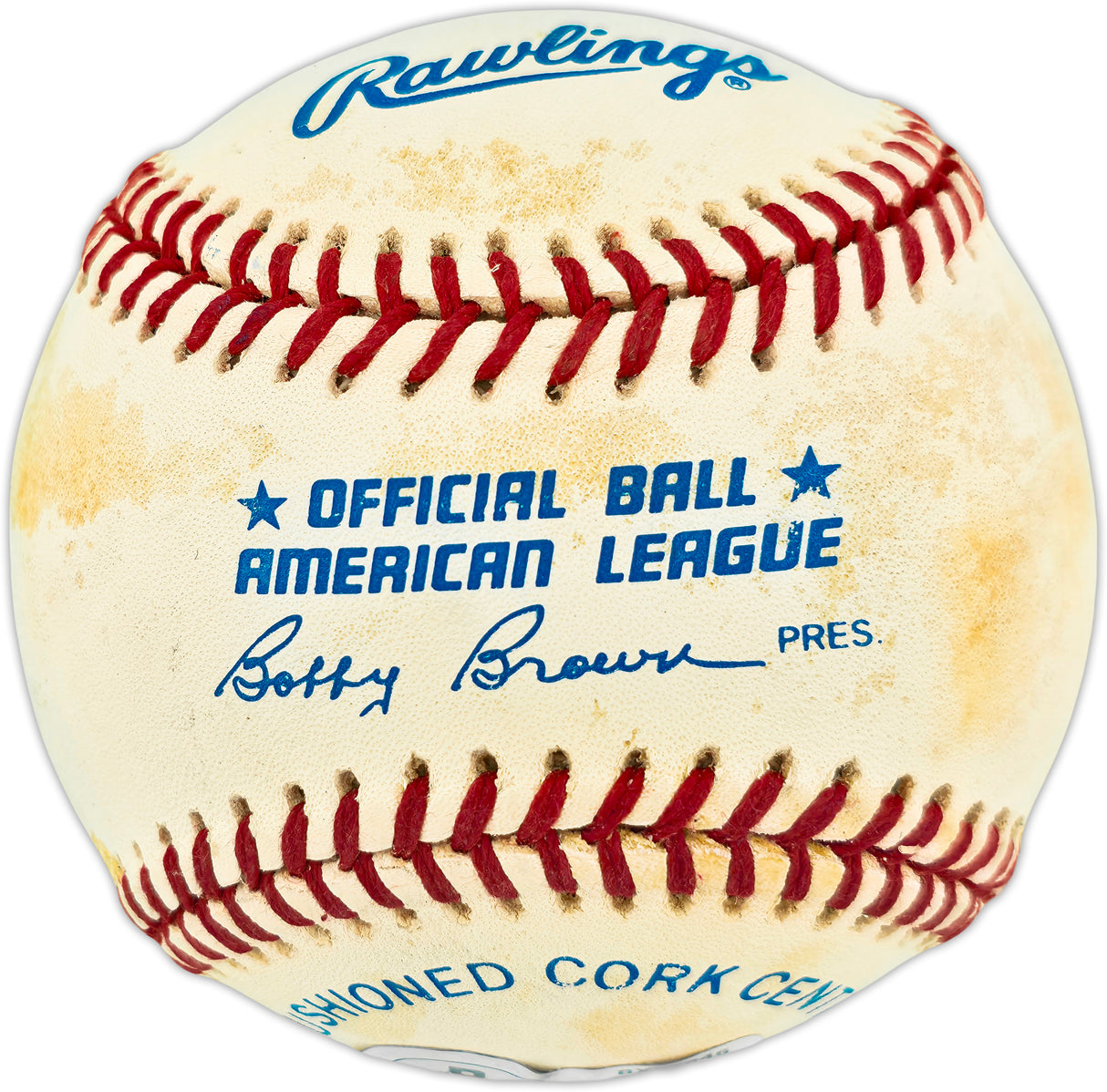 George Brett Autographed Official AL Baseball Kansas City Royals Beckett BAS QR #BX67646