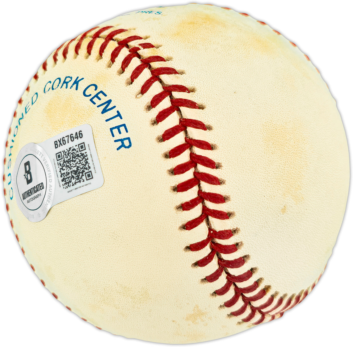 George Brett Autographed Official AL Baseball Kansas City Royals Beckett BAS QR #BX67646