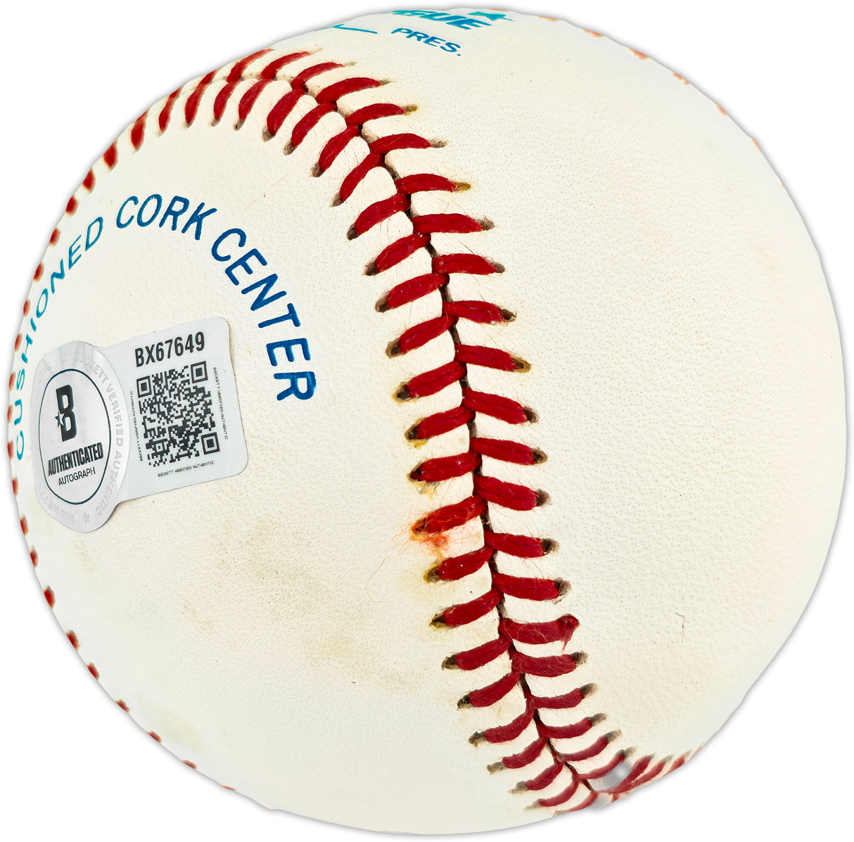 Ken Griffey Jr. Autographed Official AL Baseball Seattle Mariners Beckett BAS QR #BX67649