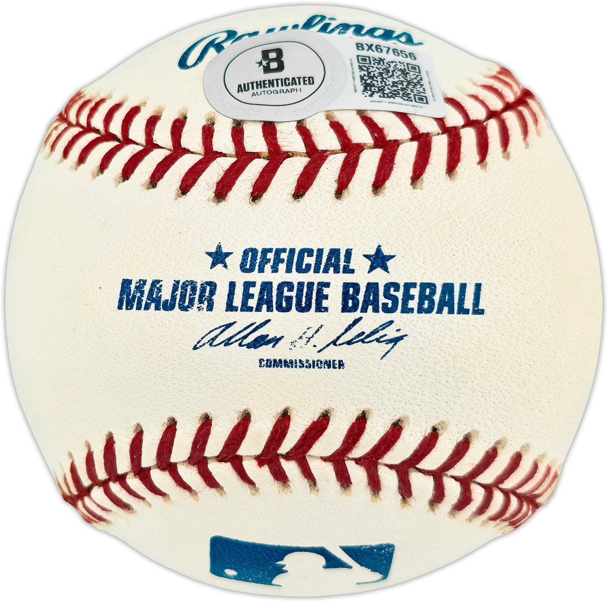 John Smoltz Autographed Official MLB Baseball Atlanta Braves Beckett BAS QR #BX67656