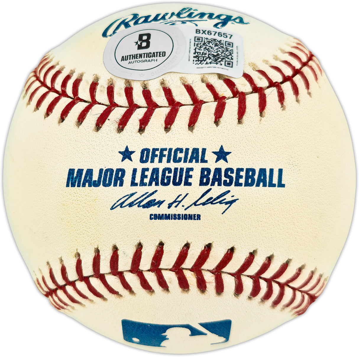 Bernie Williams Autographed Official MLB Baseball New York Yankees Beckett BAS QR #BX67657