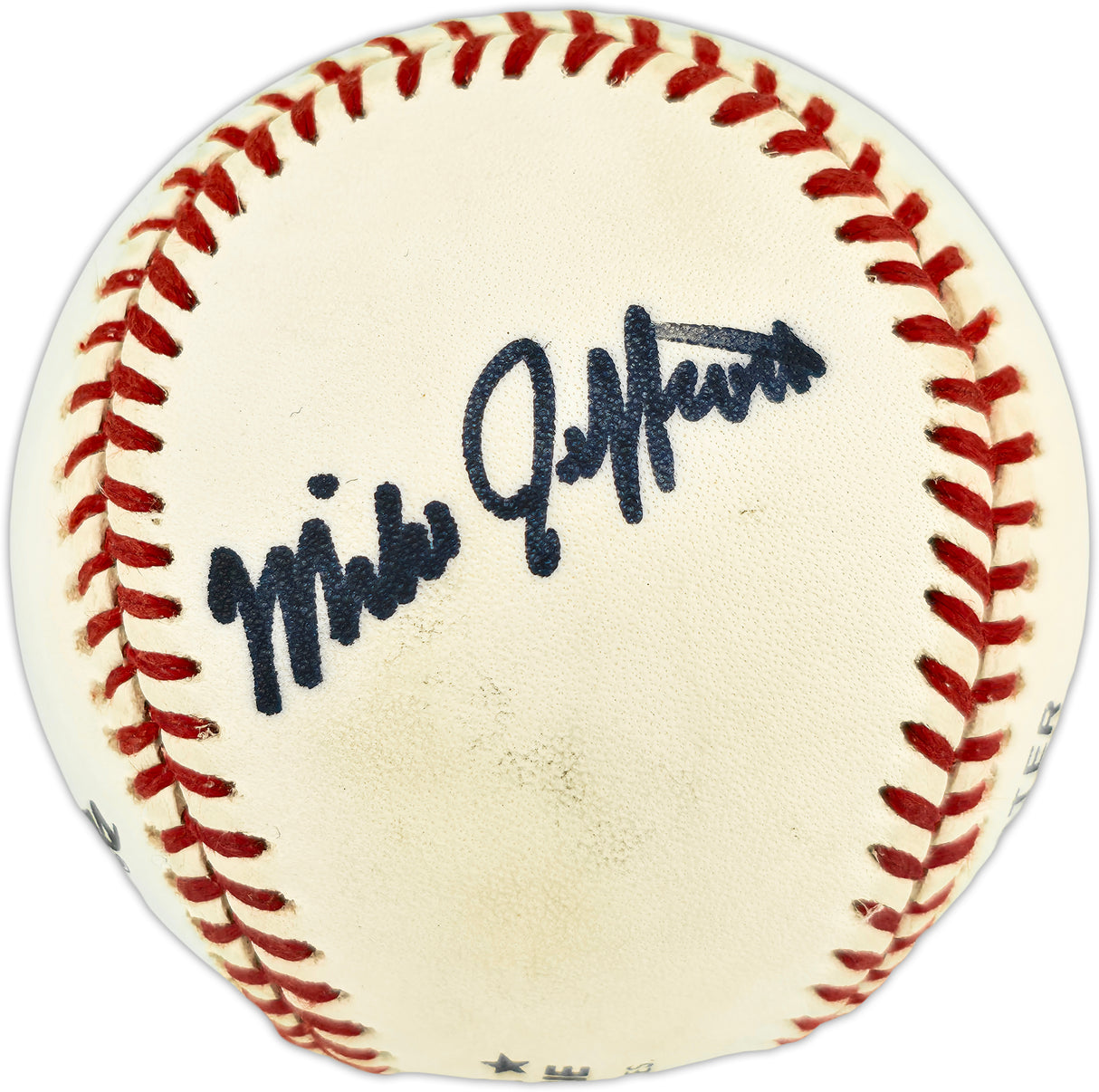 Nolan Ryan & Mike Jeffcoat Autographed Official NL Baseball Texas Rangers Beckett BAS QR #BX67665