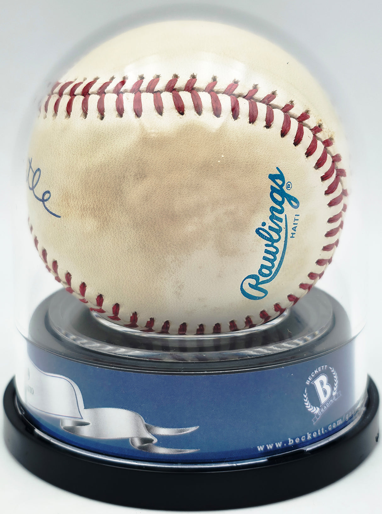 Mickey Mantle Autographed Official AL Baseball New York Yankees Auto Grade Mint 9 Beckett BAS #20779084