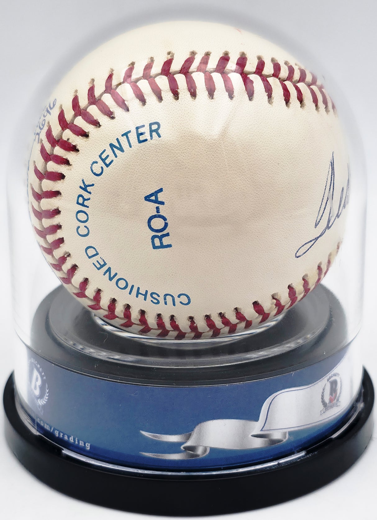 Ted Williams Autographed Official AL Baseball Boston Red Sox Auto Grade Mint 9 Beckett BAS #20779083