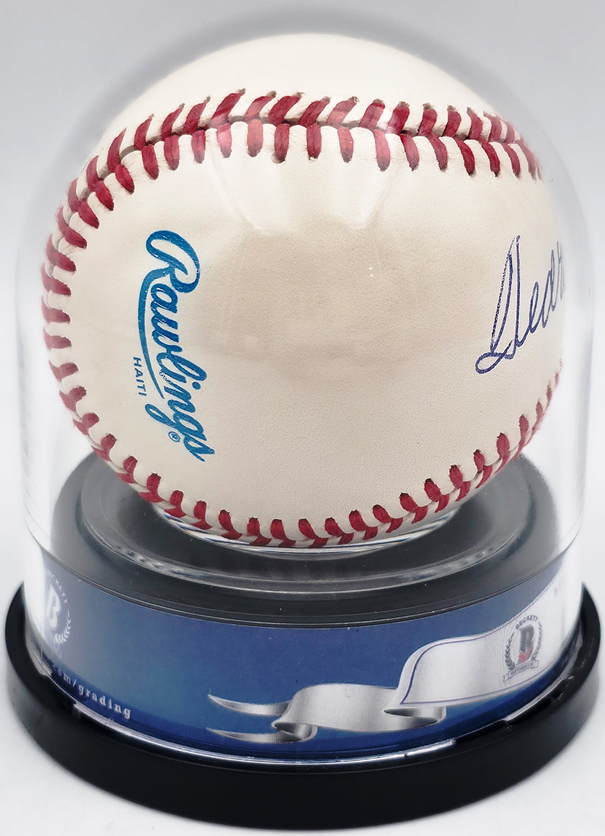 Ted Williams Autographed Official AL Baseball Boston Red Sox Auto Grade Mint 9 Beckett BAS #20778613