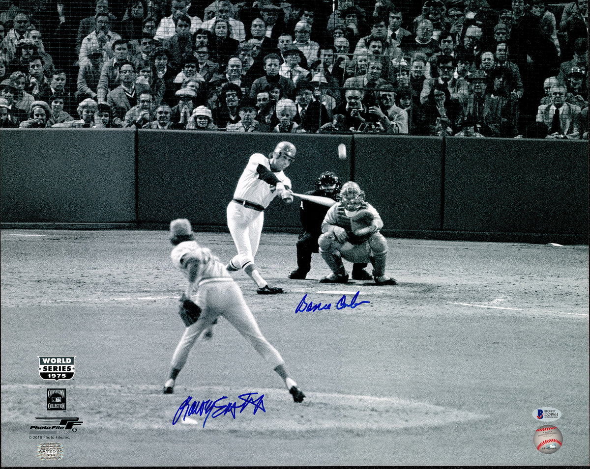 Rawly Eastwick & Bernie Carbo Autographed 16x20 Photo Beckett BAS #D24961