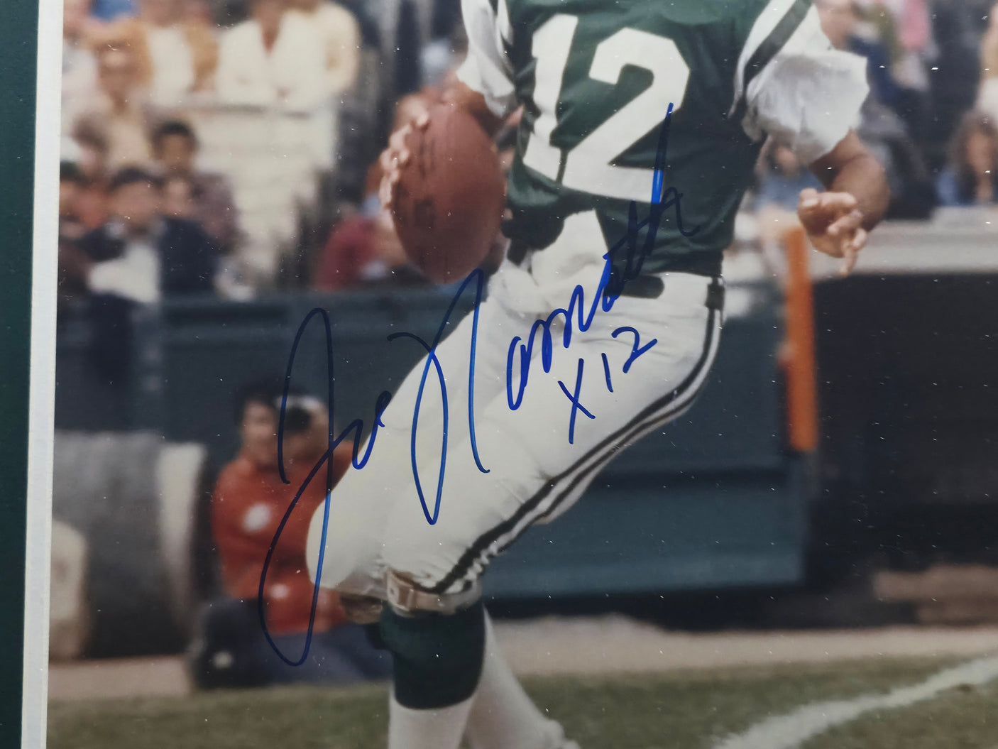 Joe Namath Autographed Framed 16x20 Photo New York Jets Beckett BAS QR #BS30379