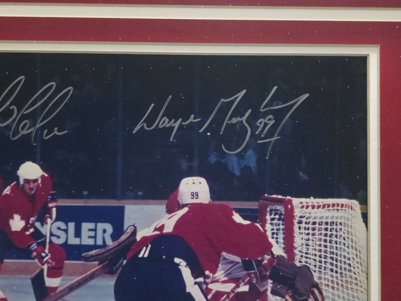 Wayne Gretzky & Mario Lemieux Autographed Framed 11x14 Photo Beckett BAS #AE16670