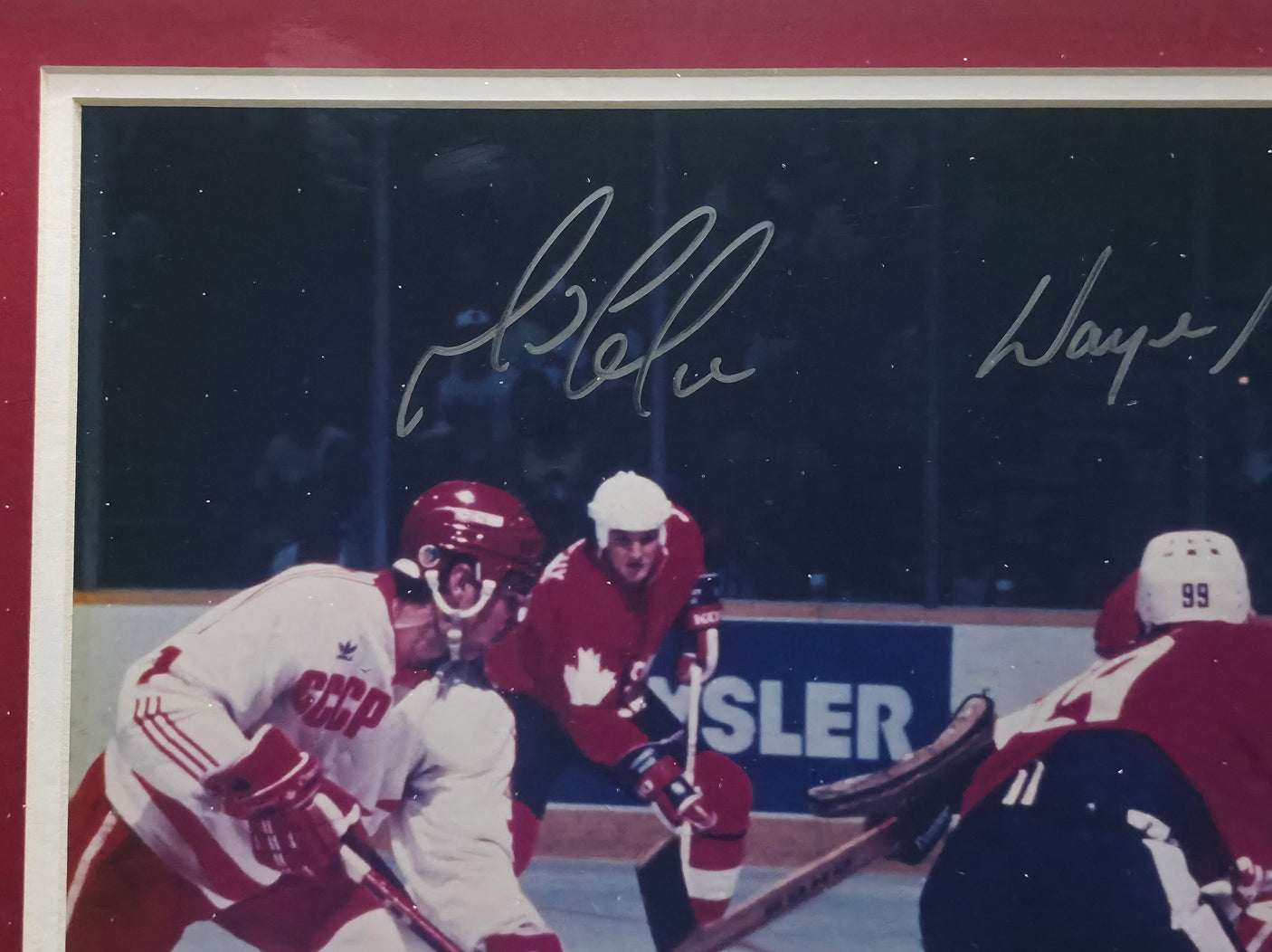 Wayne Gretzky & Mario Lemieux Autographed Framed 11x14 Photo Beckett BAS #AE16670