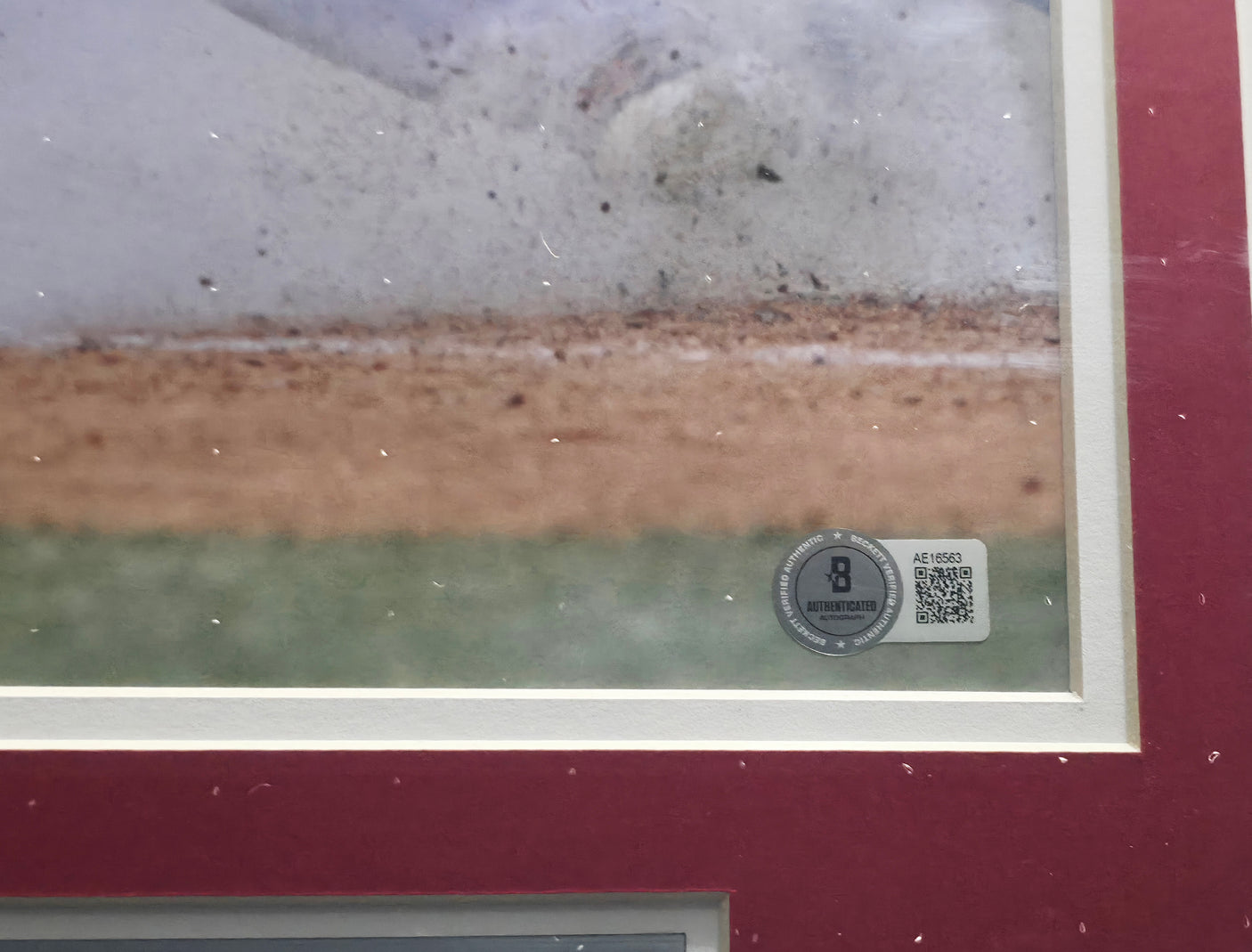 Mike Trout Autographed Framed 10x12 Photo California Angels Beckett BAS #AE16563