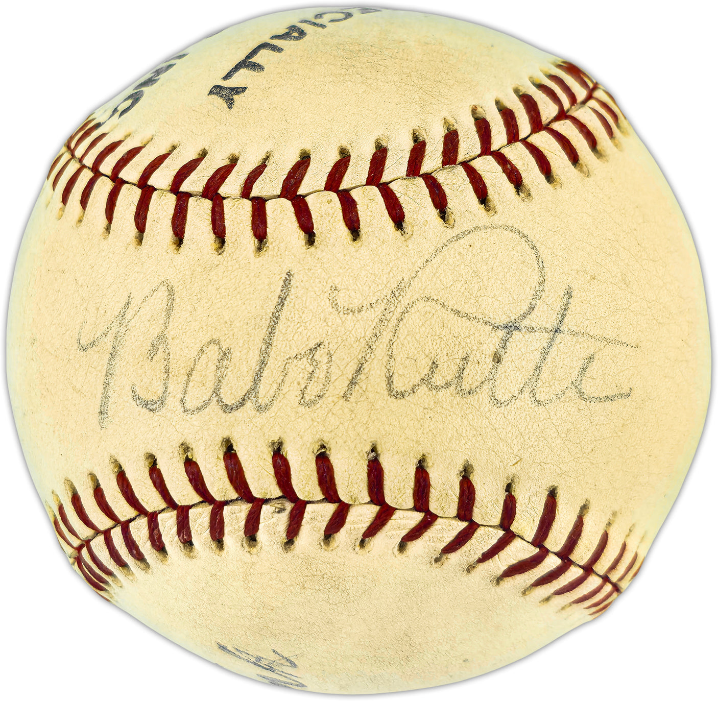 Babe Ruth Autographed Official Spalding League Special Baseball New York Yankees Also Signed By Frank Frisch & Dazzy Vance PSA/DNA #AO09332