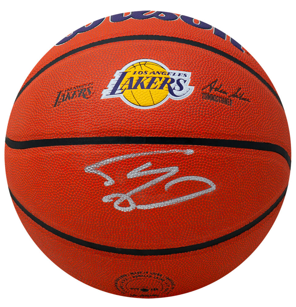 Shaquille O'Neal Signed Wilson Los Angeles Lakers Logo Full Size NBA Basketball - (Beckett)