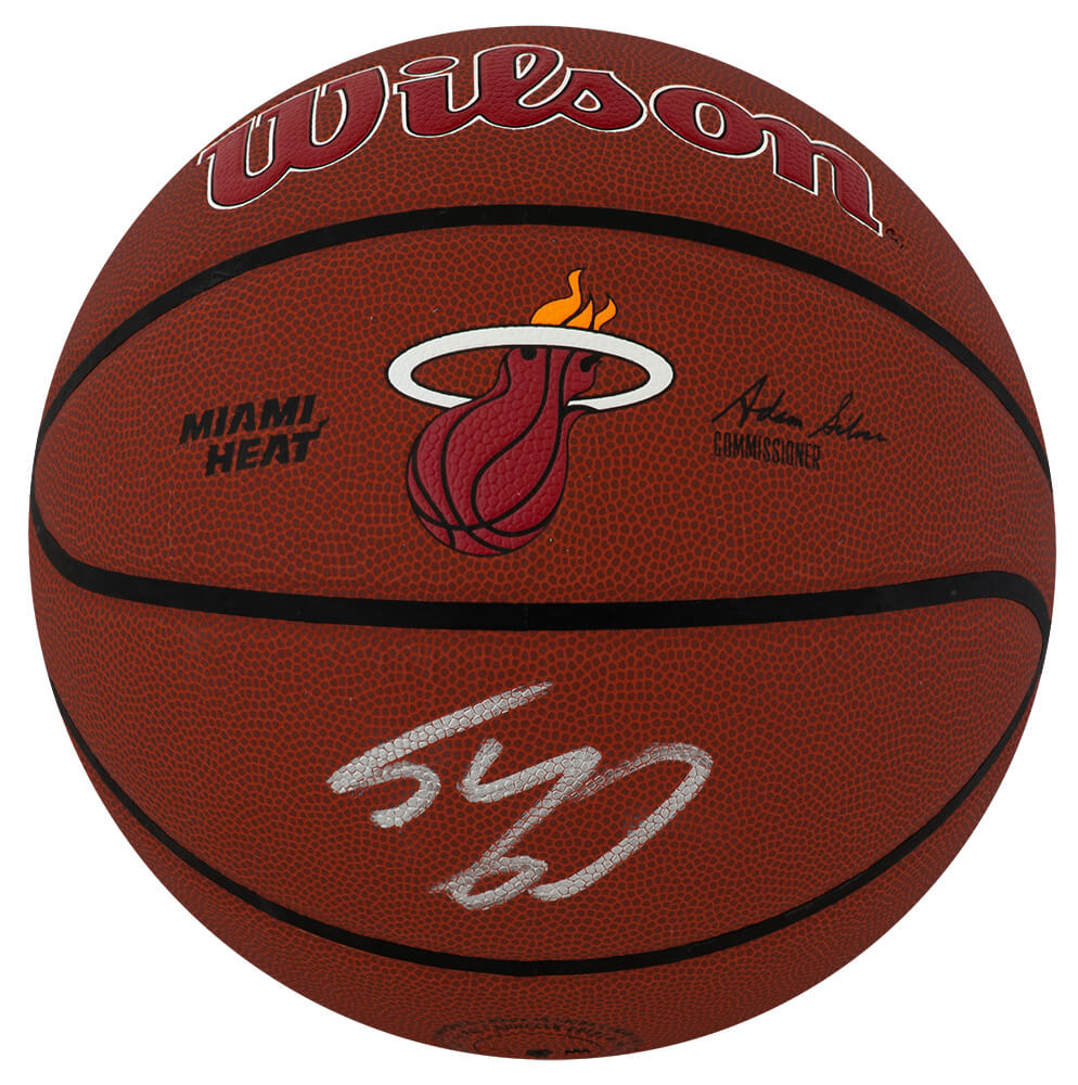 Shaquille O'Neal Signed Wilson Miami Heat Logo Full Size NBA Basketball - (Beckett)