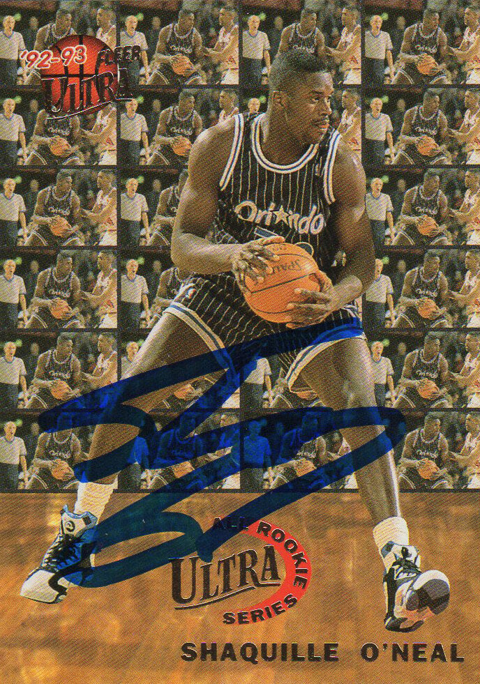 Shaquille O'Neal Signed Orlando Magic 1992 Fleer Ultra All-Rookie Series Rookie Card #7