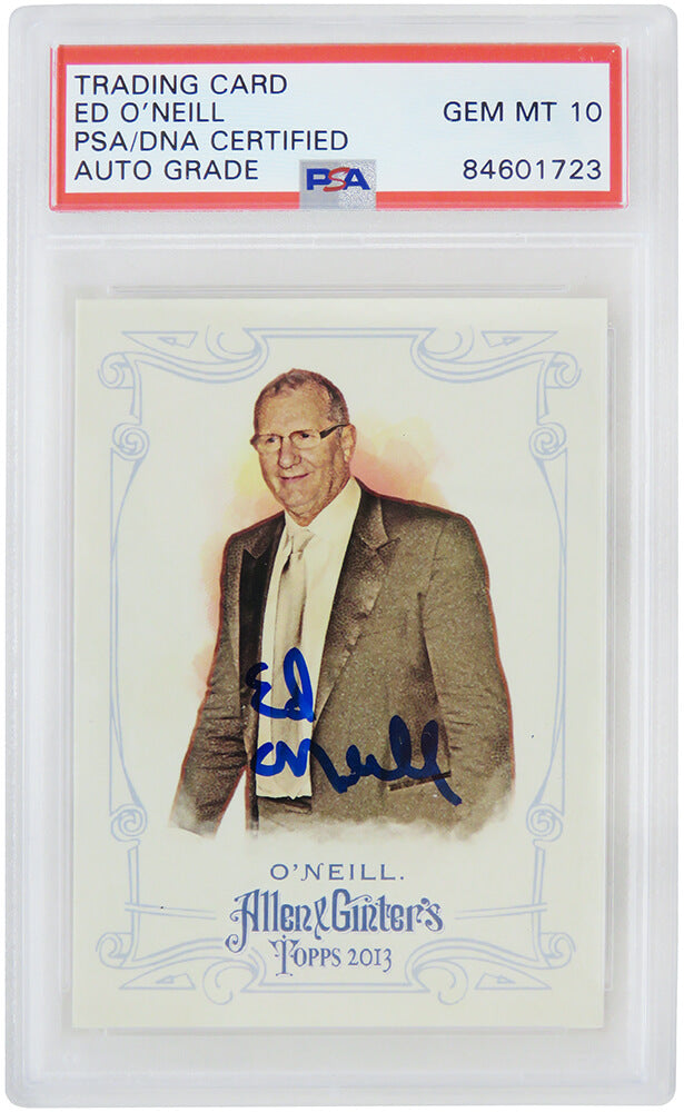 Ed O'Neill Signed 2013 Topps Allen & Ginters Trading Card #149 - (PSA/DNA / Auto Grade 10)