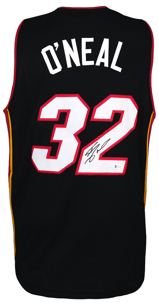 Shaquille O'Neal Signed Black Custom Basketball Jersey - (Beckett)