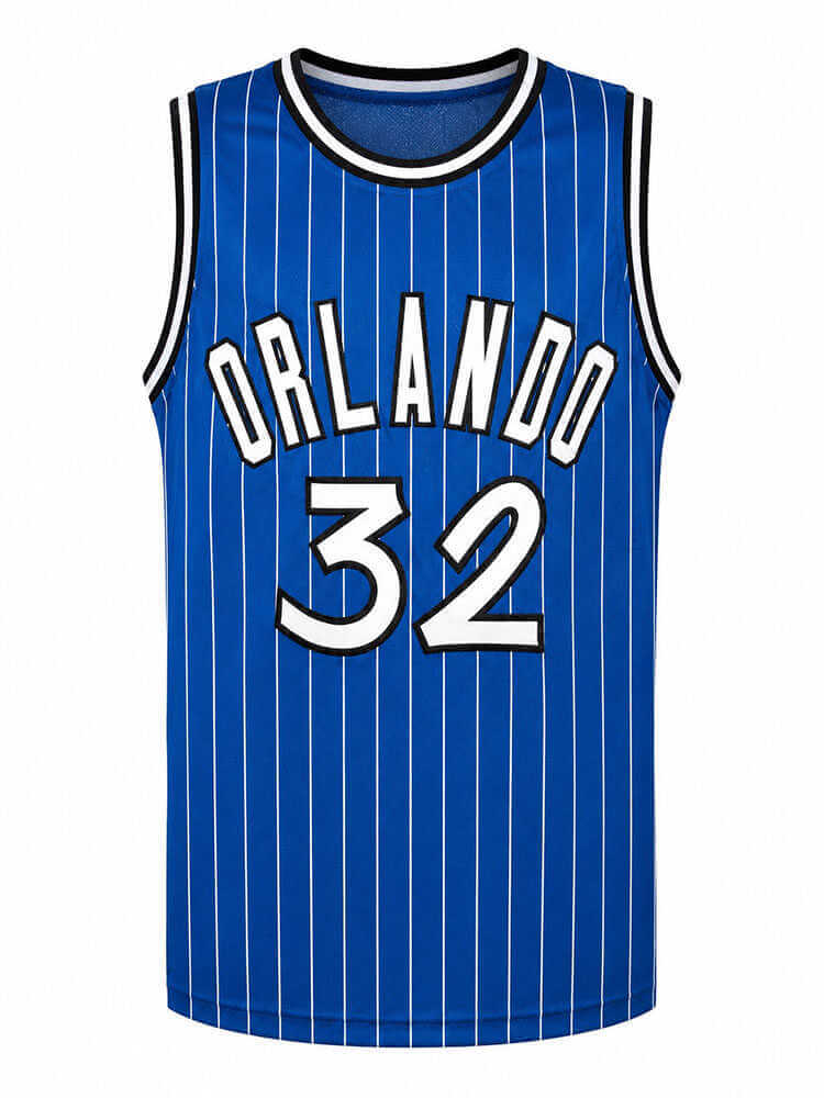 Shaquille O'Neal Signed Blue T/B Custom Basketball Jersey