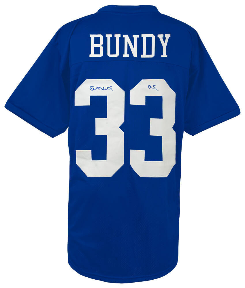 Ed O'Neill Signed Al Bundy #33 Polk High School Blue Football Jersey w/Al