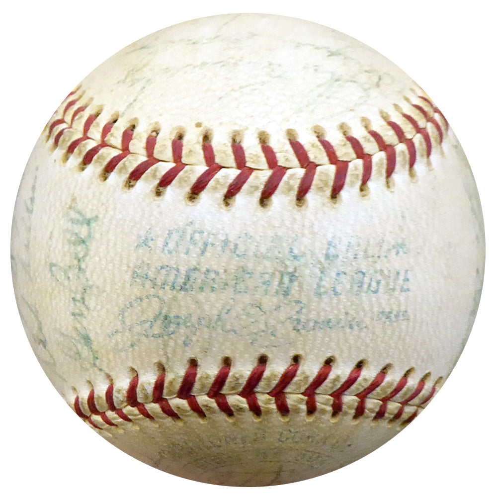 1969 Seattle Pilots Autographed Official AL Baseball With 24 Total Signatures Including Schultz, Davis & Segui Beckett BAS #A83609
