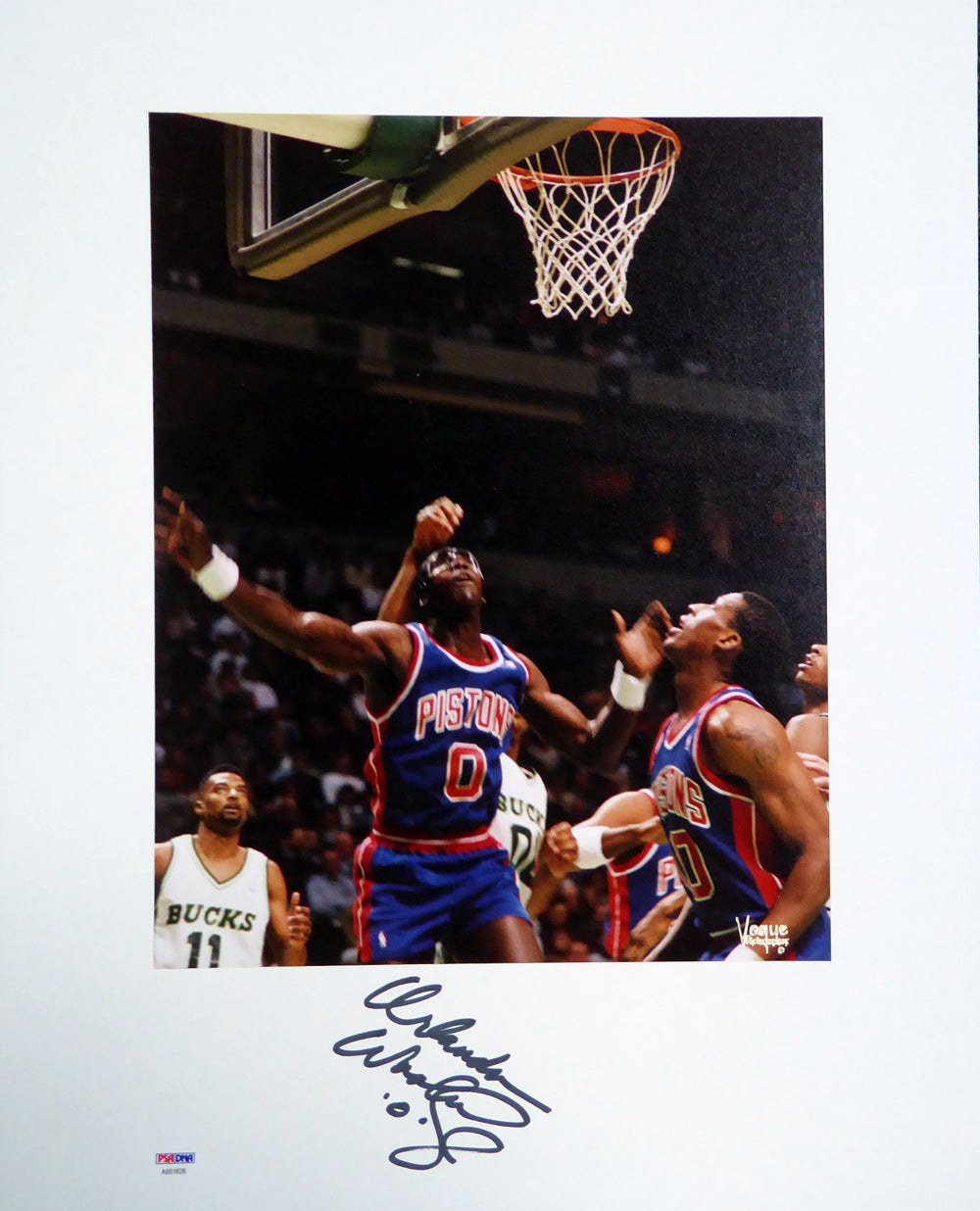 Orlando Woolridge Autographed 16x20 Matted Photo Detroit Pistons PSA/DNA #AB51626