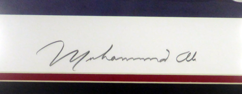 Muhammad Ali Autographed Framed 18x24 Lithograph Photo Auto Grade 10 PSA/DNA #B27065