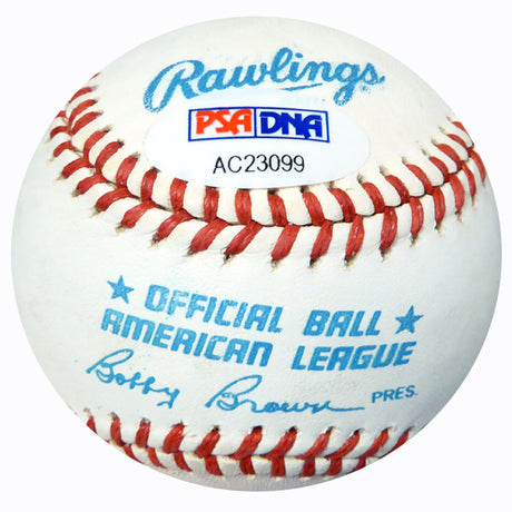 Eddie Joost Autographed Official AL Baseball Boston Red Sox, Oakland A's PSA/DNA #AC23099