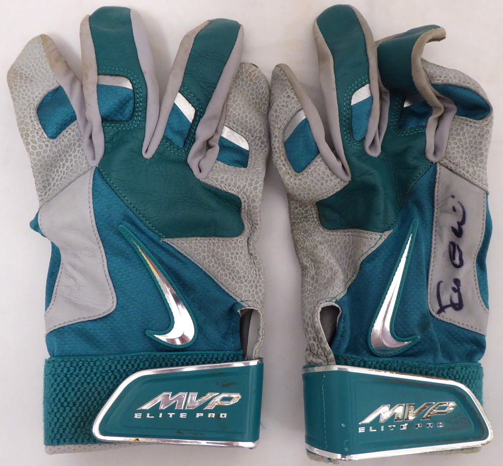 Robinson Cano Autographed Seattle Mariners Game Used Nike Batting Gloves With Signed Certificate SKU #138702