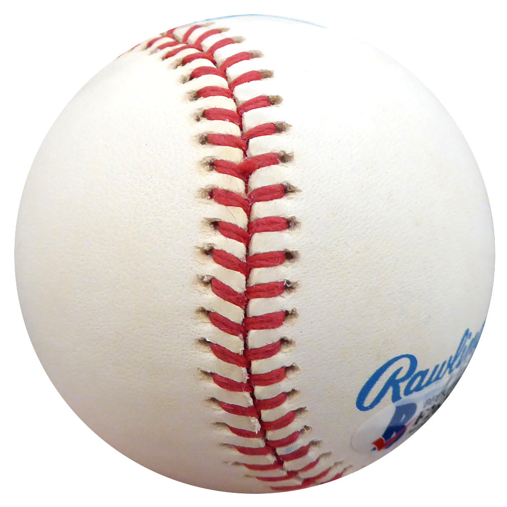 Hank Borowy Autographed Official AL Baseball New York Yankees, Chicago Cubs Beckett BAS #F26243