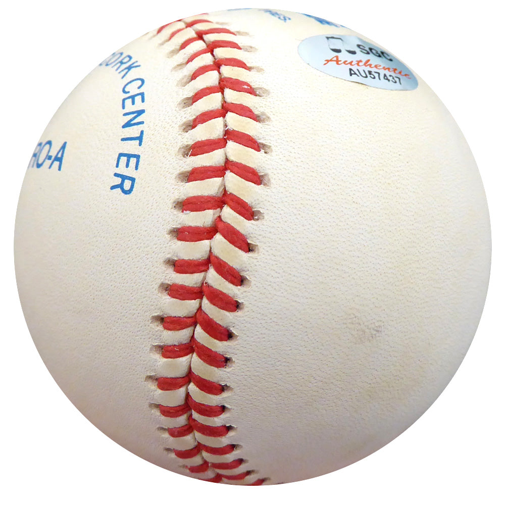 Hank Borowy Autographed Official AL Baseball New York Yankees "N.Y. New York Yankees" Beckett BAS #F26244