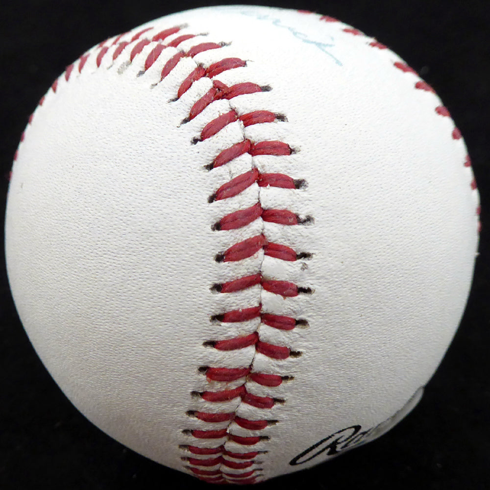 Tom Ferrick Autographed Official OL Baseball New York Yankees Beckett BAS #F26654