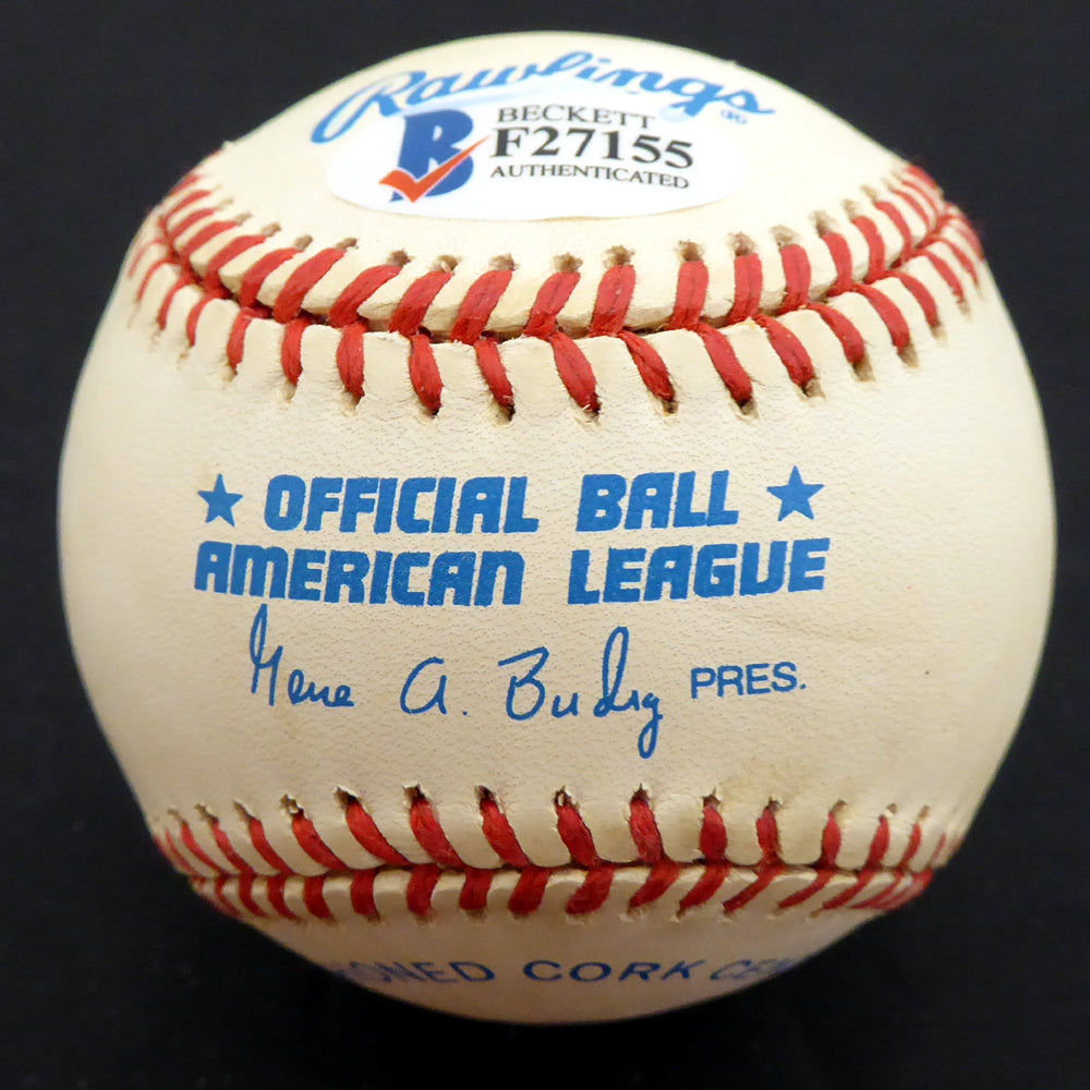 Bud Metheny Autographed Official AL Baseball New York Yankees "#3" Beckett BAS #F27155