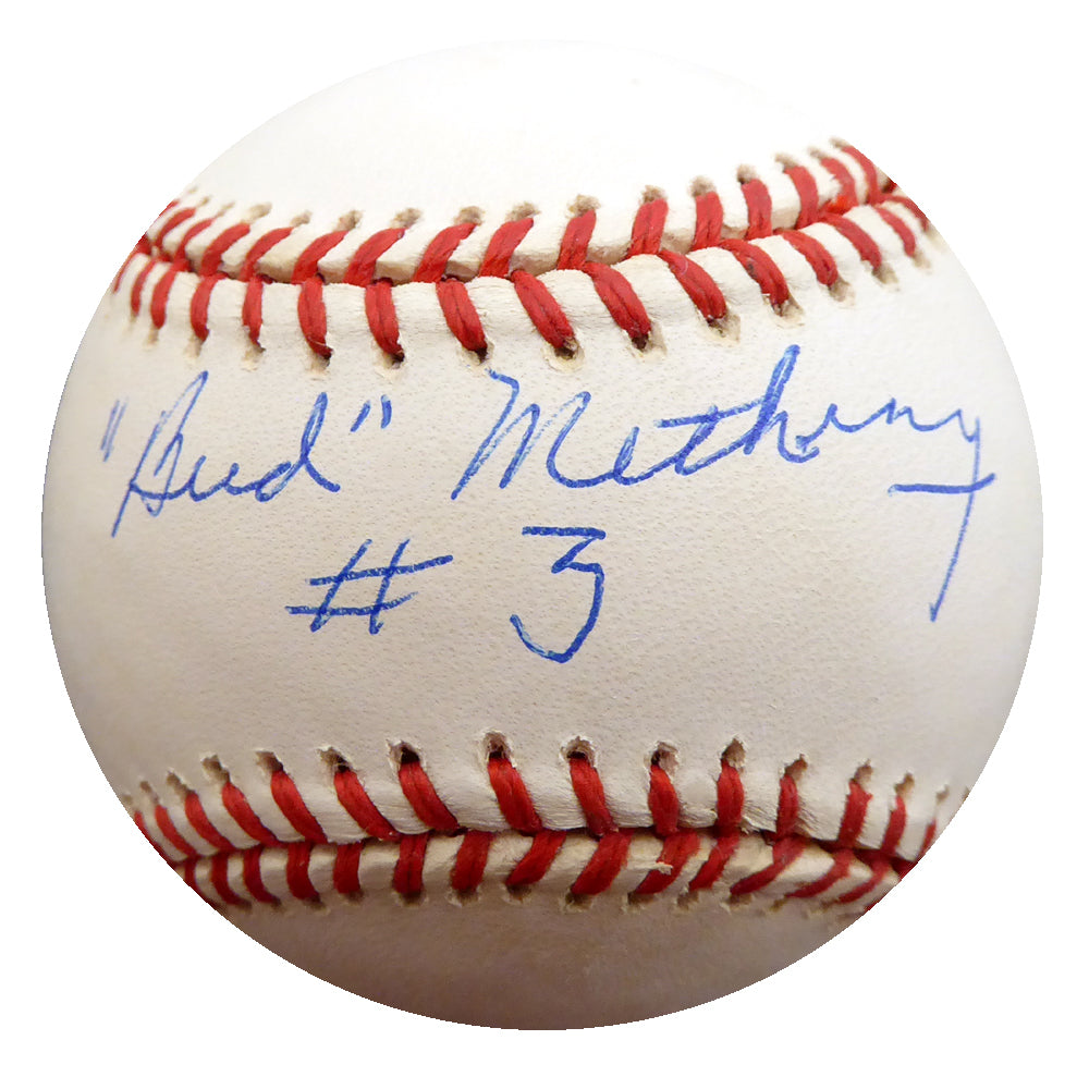 Bud Metheny Autographed Official AL Baseball New York Yankees "#3" Beckett BAS #F27158