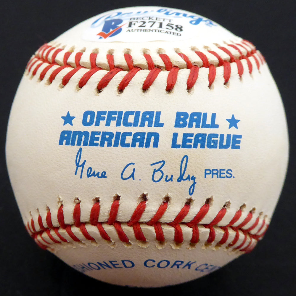 Bud Metheny Autographed Official AL Baseball New York Yankees "#3" Beckett BAS #F27158