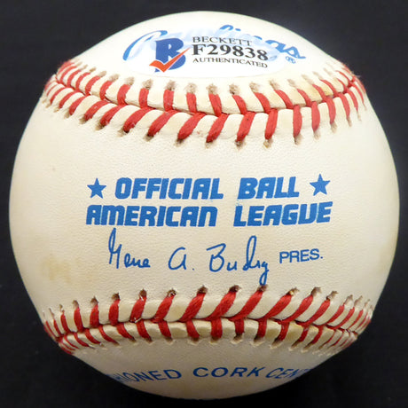 Steve Ridzik Autographed Official AL Baseball Philadelphia Phillies Beckett BAS #F29838