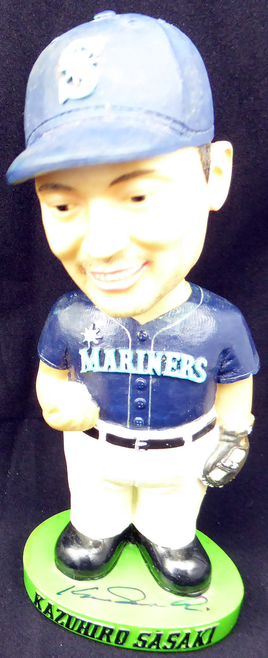 Kazuhiro Sasaki Autographed Seattle Mariners Bobblehead Beckett BAS #I11625