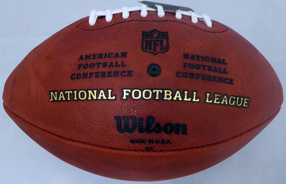 Ezekiel Elliott Autographed Official Leather NFL Football Dallas Cowboys Beckett BAS Stock #143244