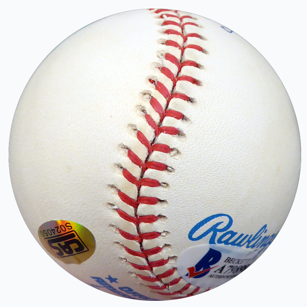 Derrick Thomas Autographed Official American League Baseball Kansas City Chiefs Beckett BAS #A79898