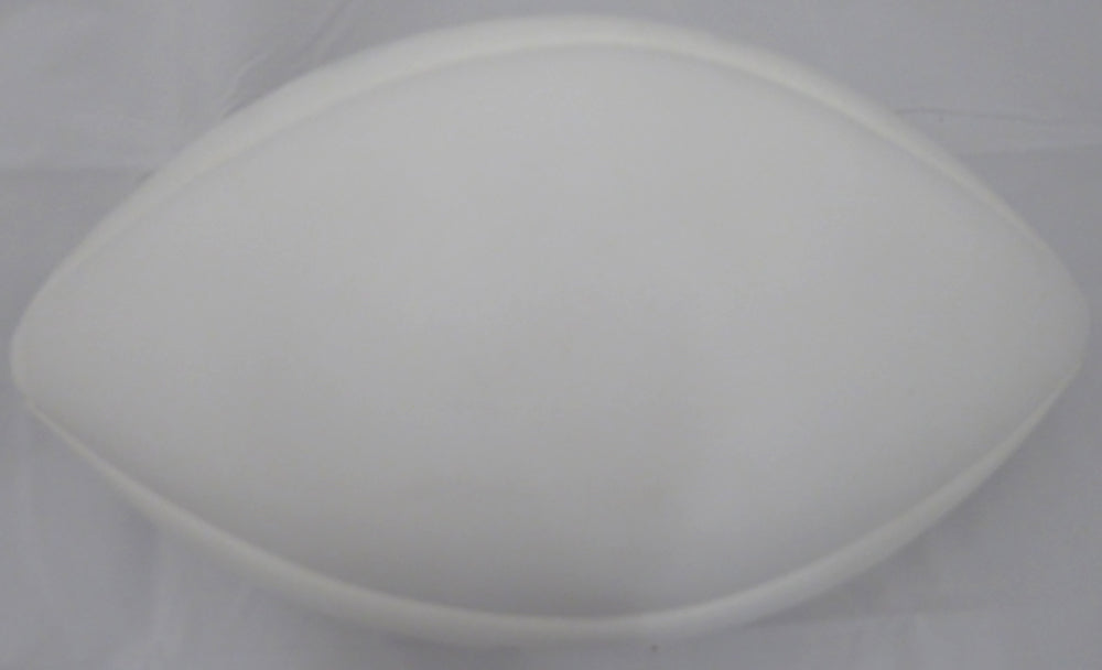 Tom Landry Autographed Dallas Cowboys White Panel Football (Light) Beckett BAS #F87696