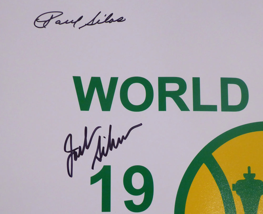 1978-79 NBA Champions Seattle Supersonics Multi Signed Autographed 16x20 Photo With 9 Signatures Including Fred Brown & Lenny Wilkens "HOF 89, 98, 10" MCS Holo Stock #145853