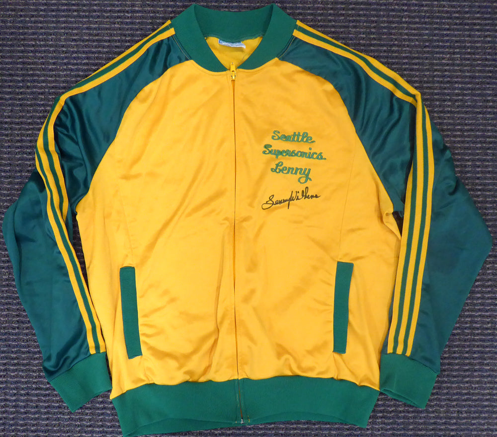 Seattle Supersonics Lenny Wilkens Autographed Game Used Coaches Jacket MCS Holo #51097