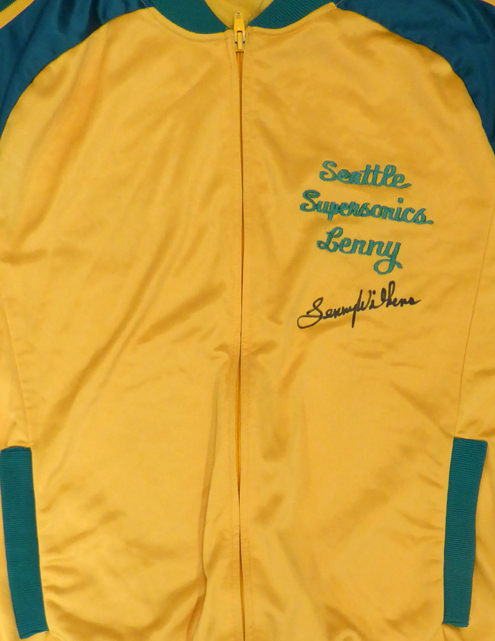 Seattle Supersonics Lenny Wilkens Autographed Game Used Coaches Jacket MCS Holo #51097