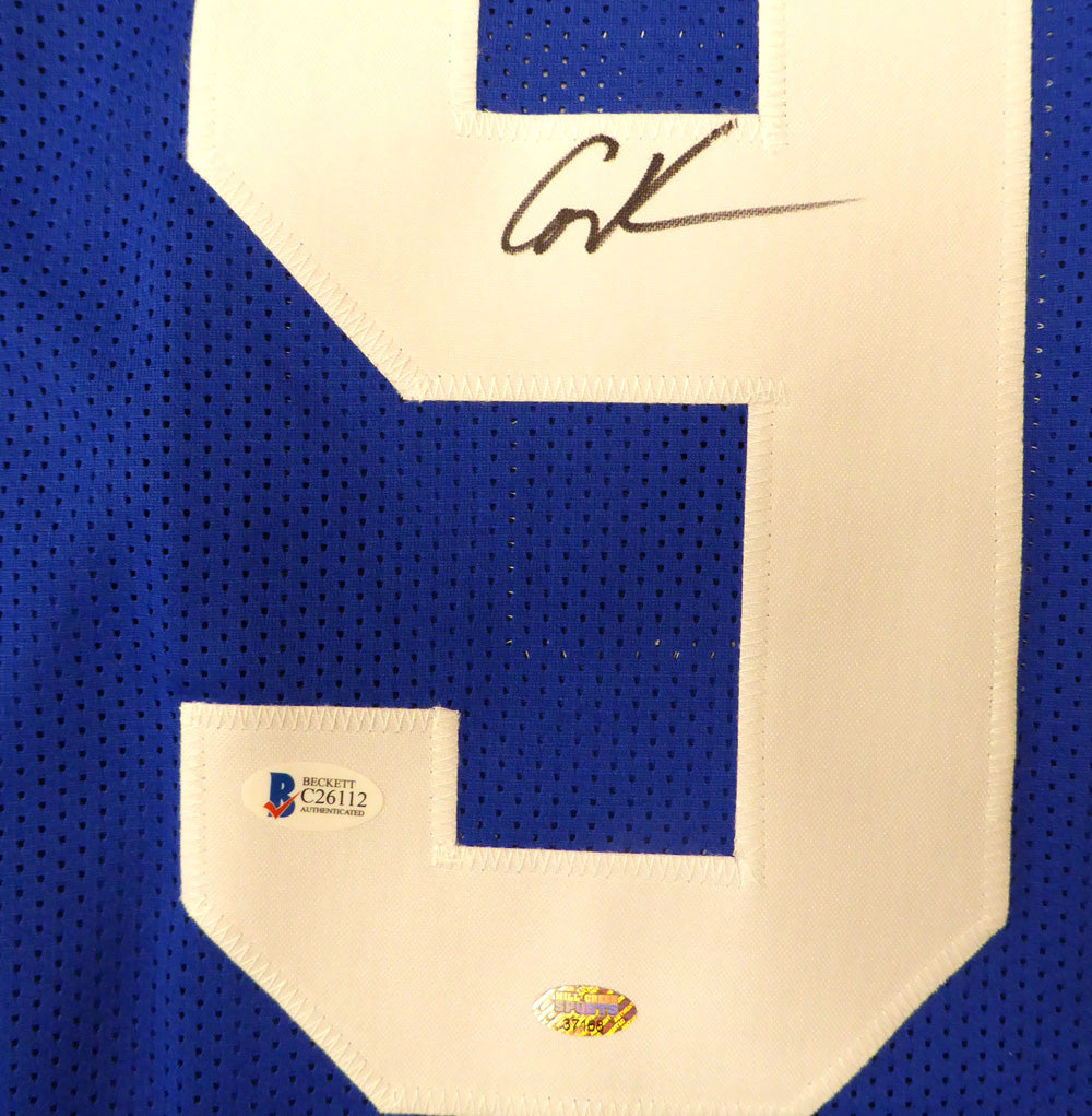 Seattle Seahawks Cortez Kennedy Autographed Framed Blue Jersey Beckett BAS Stock #185073