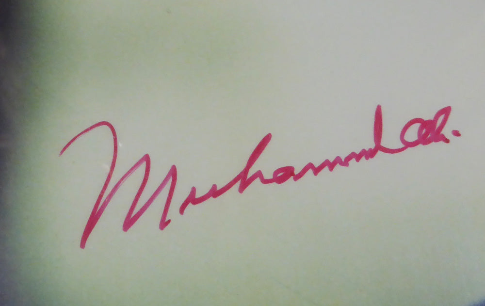 Muhammad Ali Autographed Framed 16x20 Photo (Creased) PSA/DNA #Q02875